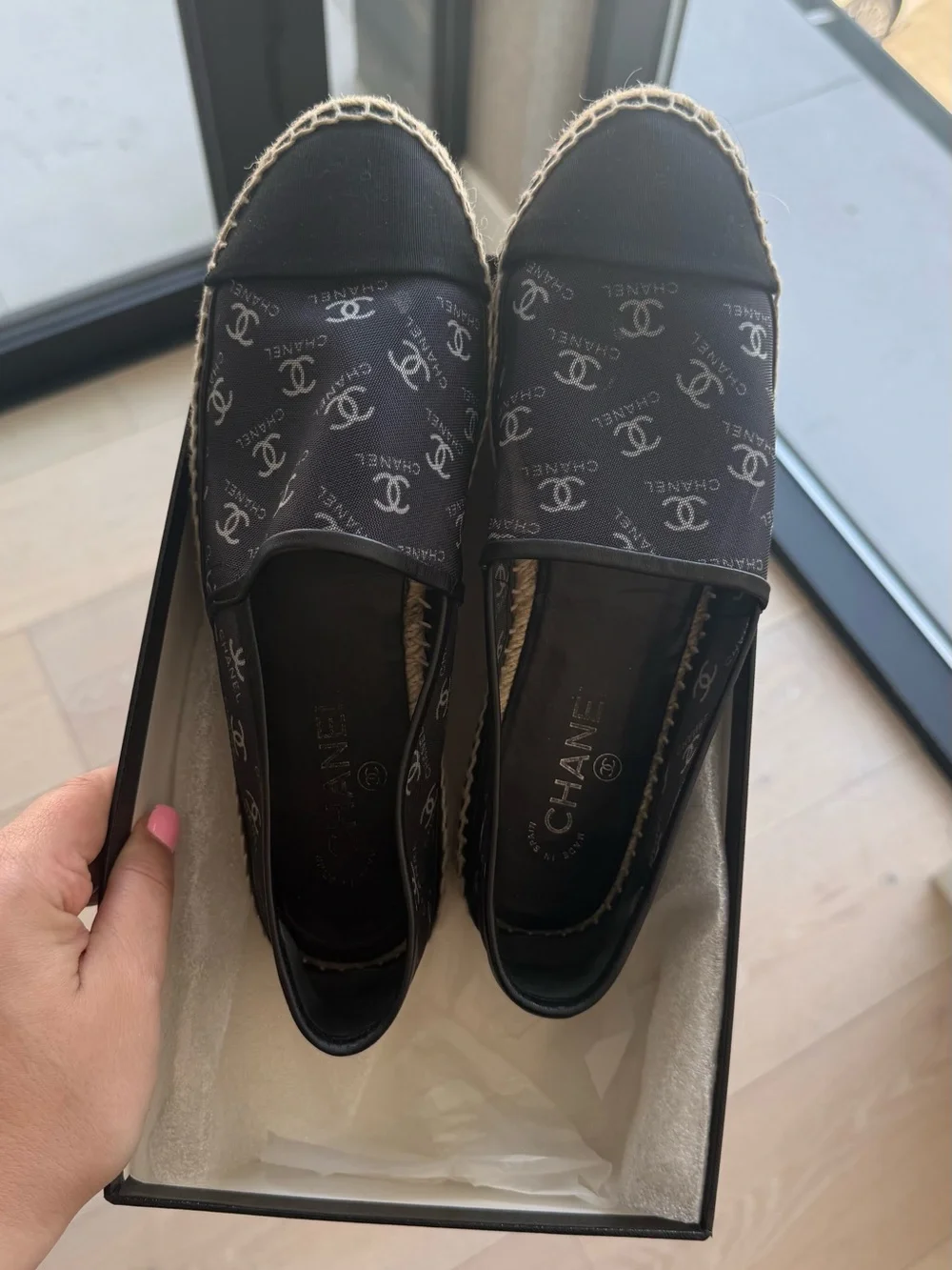 CHANEL designer espadrilles